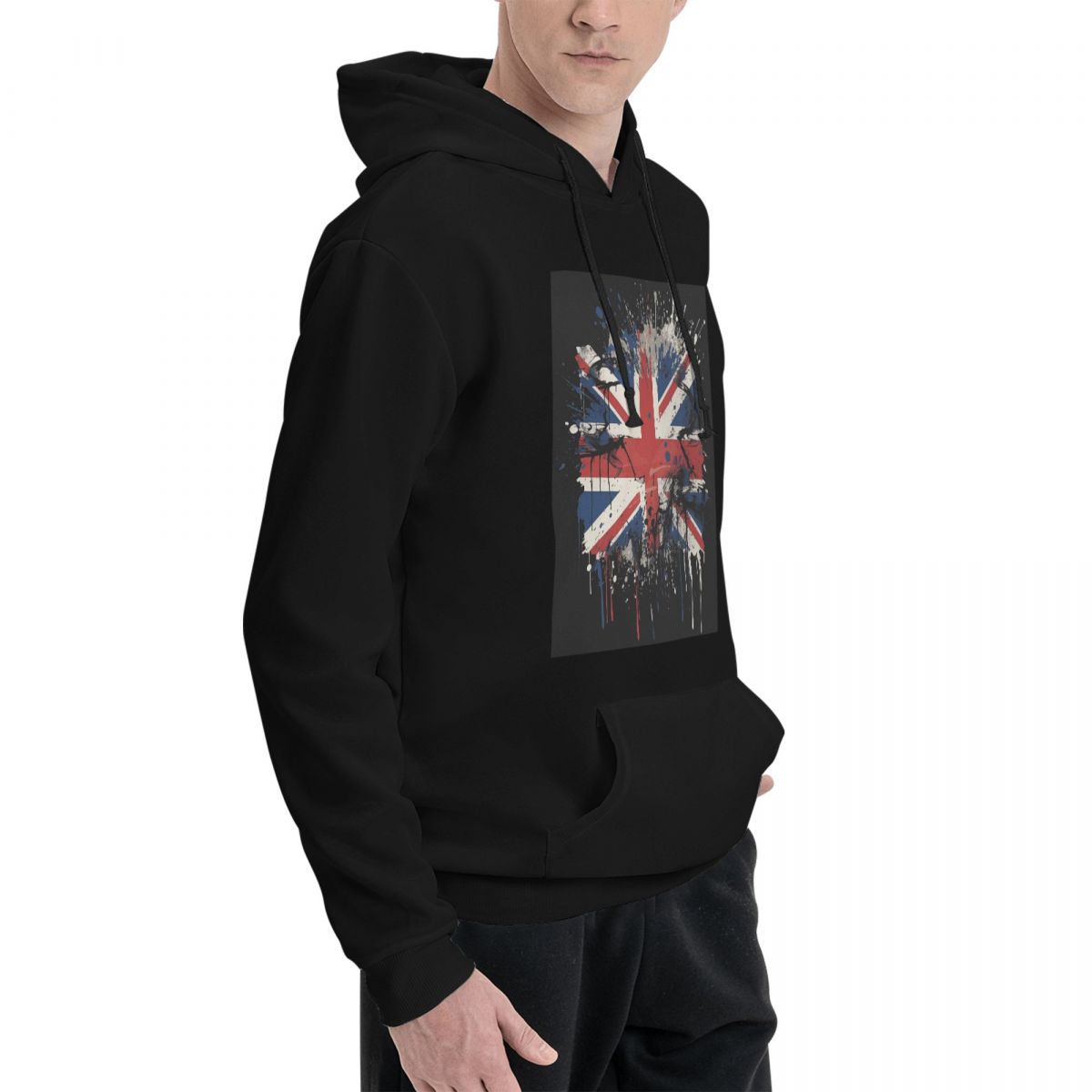 Winter Clothing Uk - Felpa con cappuccio a tema Union