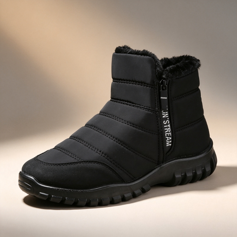 Snow Boot Fur Lined - Stivali Invernali da Uomo con Cerniera