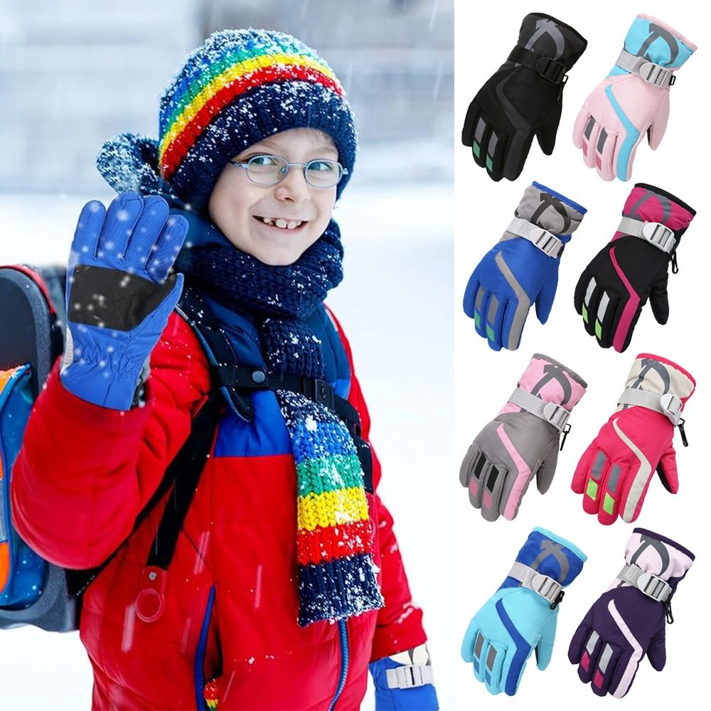 Waterproof Mitten Ski - Simpatici guanti da sci antivento per