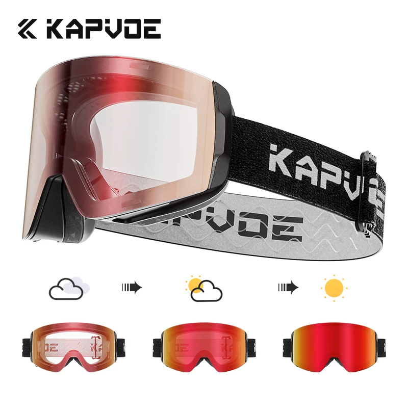 Snow Goggle Uv - KAPVOE Occhiali da neve magnetici Protezione