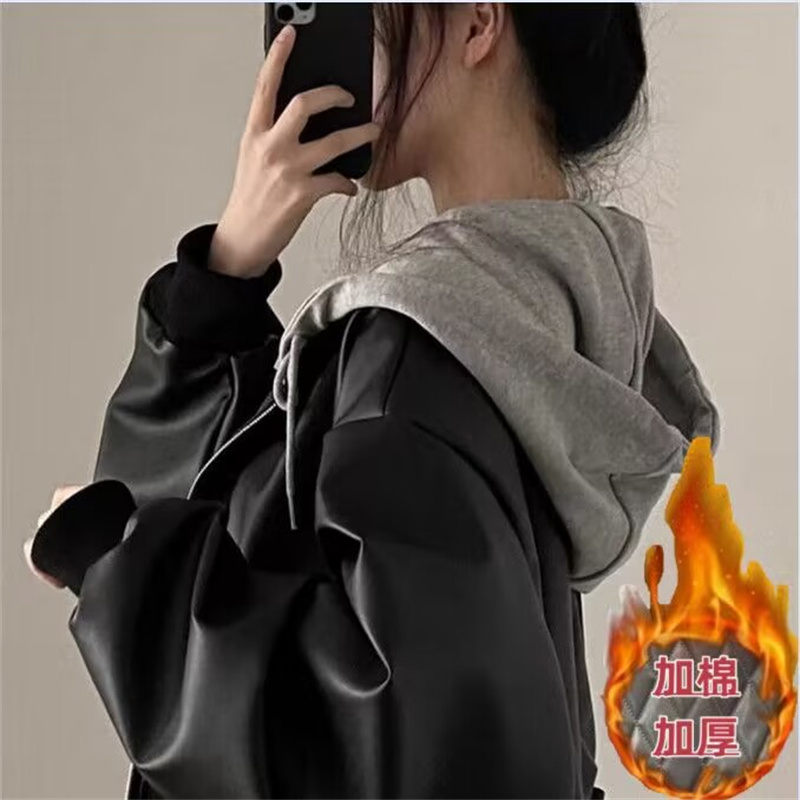 Giacca in pelle con cappuccio, - Winter Clothing Pinterest recensione e prezzo