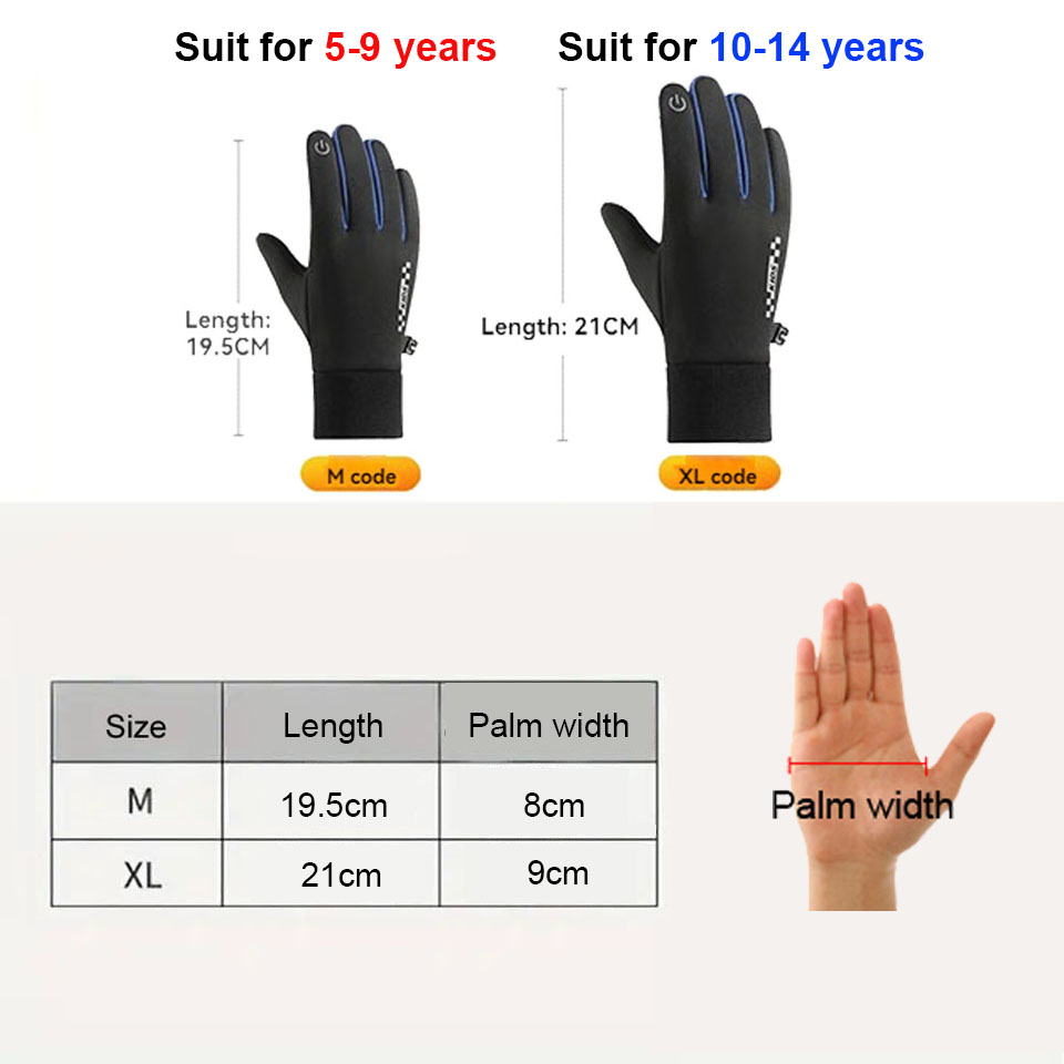 GTUBIKE Guanti per bambini Tou - Waterproof Mitten Ski recensione e prezzo