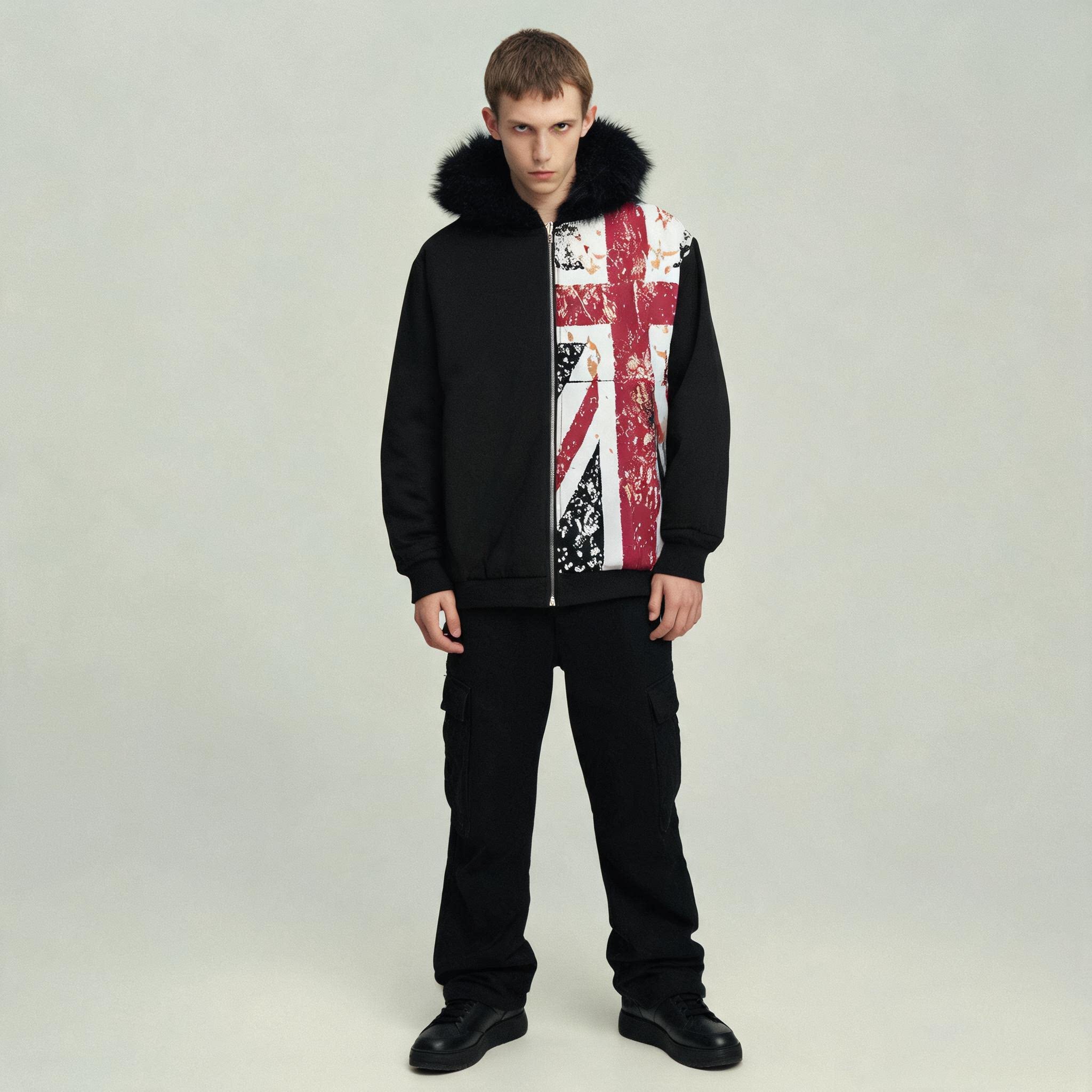Giacca con cappuccio e zip con - Winter Clothing Uk recensione e prezzo