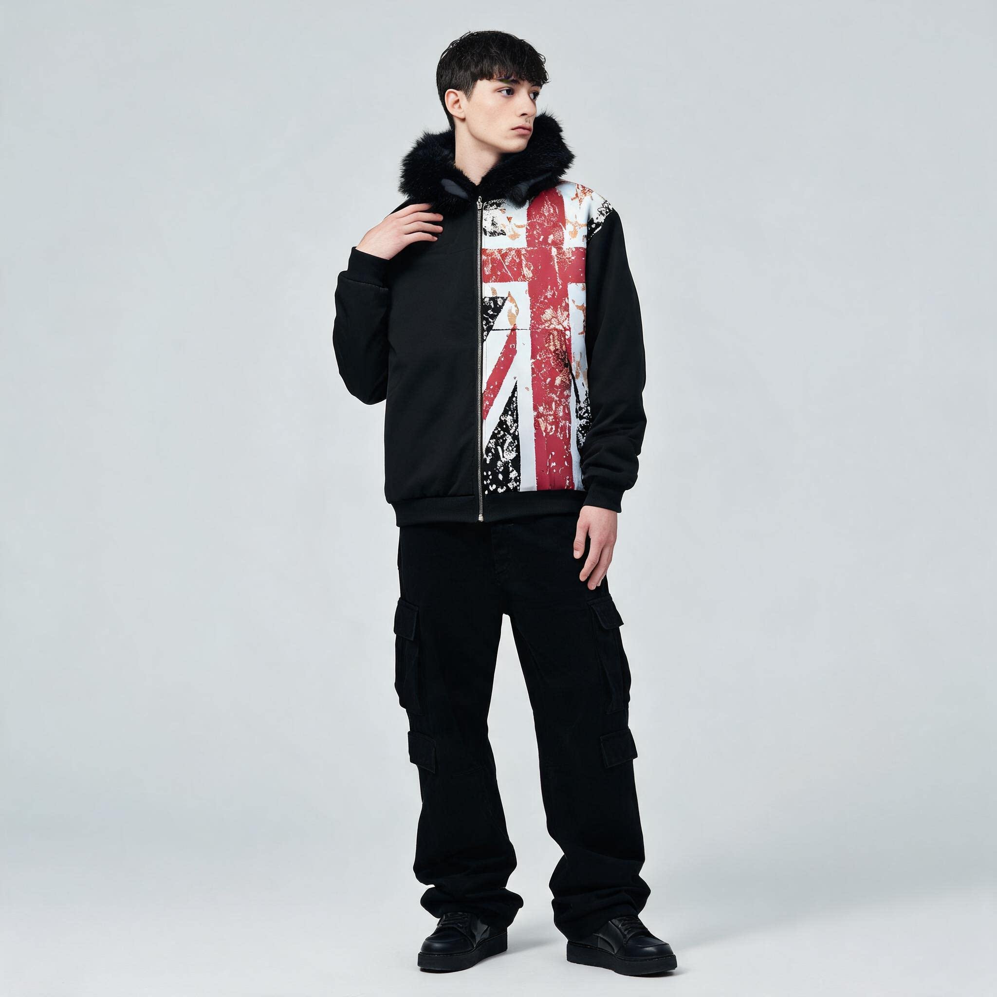 Giacca con cappuccio e zip con - Winter Clothing Uk recensione e prezzo