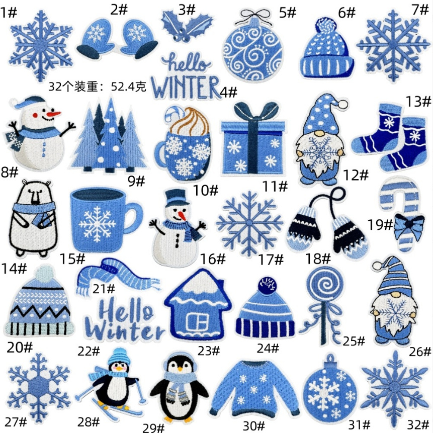 10 pezzi Hello Winter Series t - Winter Clothing Pictures recensione e prezzo